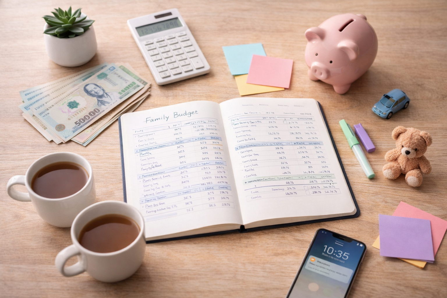 Gia đình lập kế hoạch tài chính